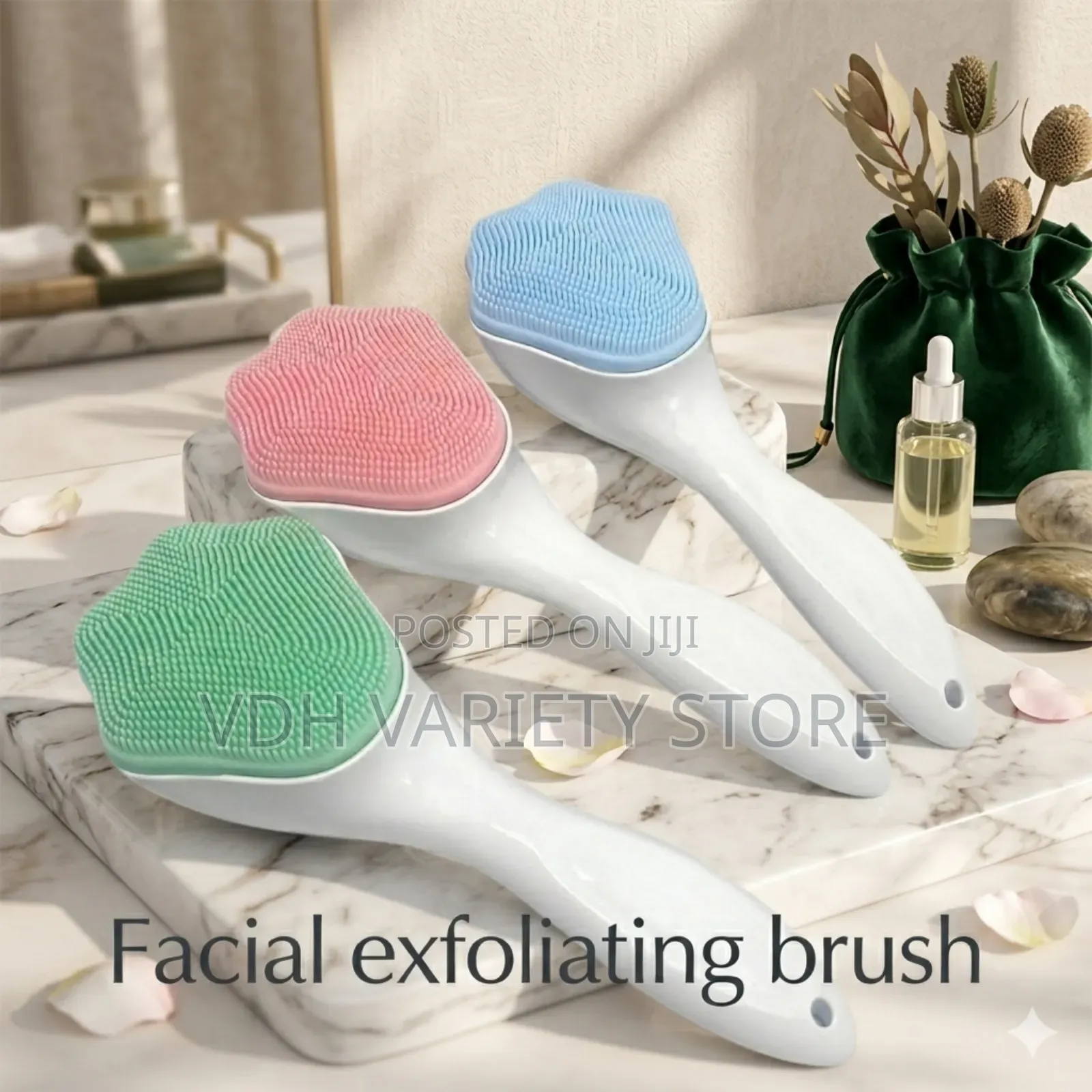 Silicon Facile Exfoliating Cleanser Brush