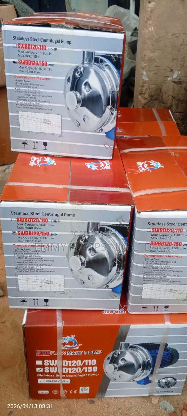Stainless Surface Pump 1.5hp