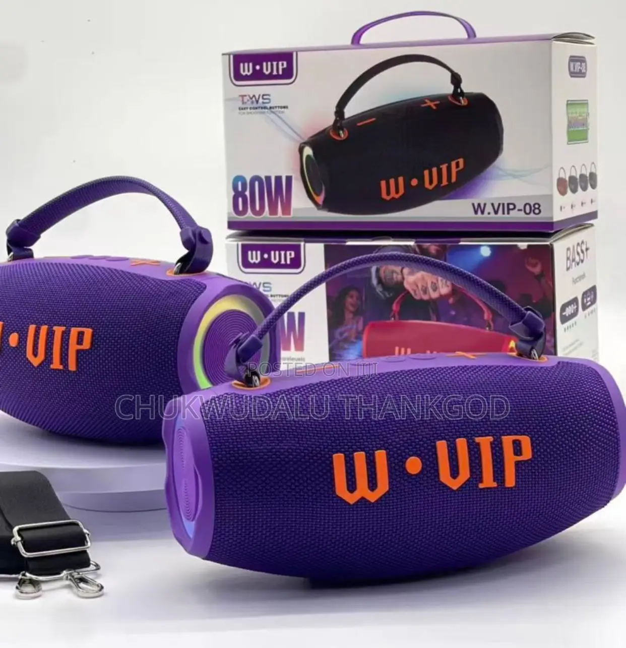 W.Vip 80w Deep Bass High Quality Sound Speaker Indoor/ Outdoor