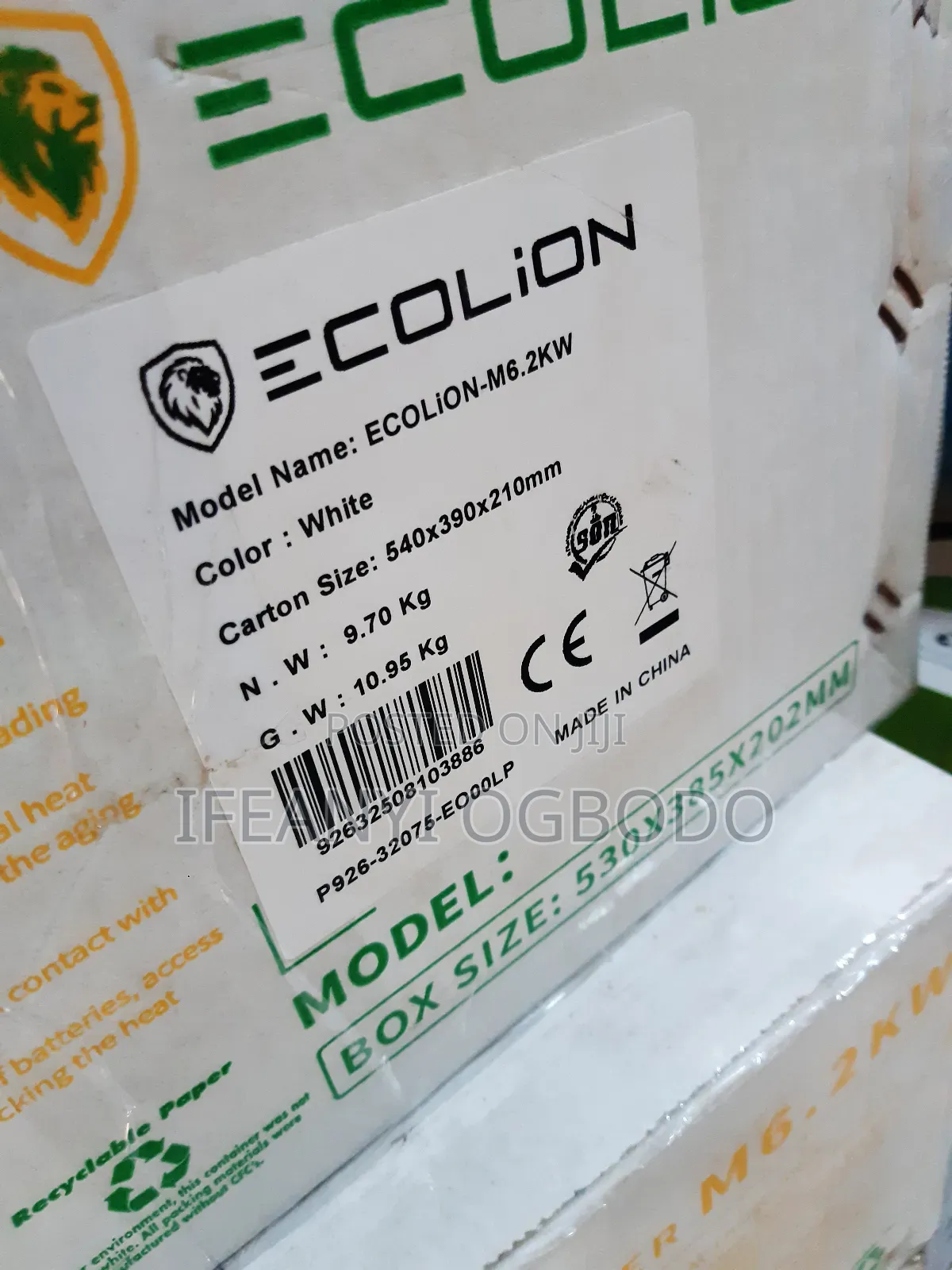 Ecolion Solar Inverter 6.2kva 48v Hybrid
