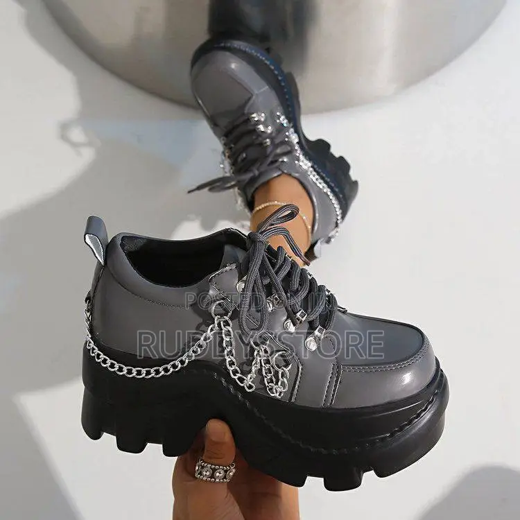 Chunky High-Sole Boyfriend Sneakers