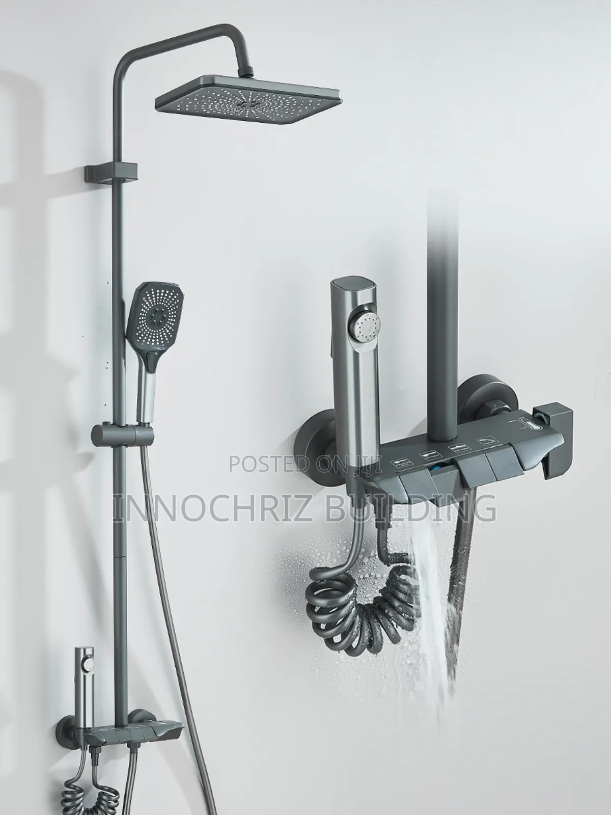 Grey Small Piano Shower
