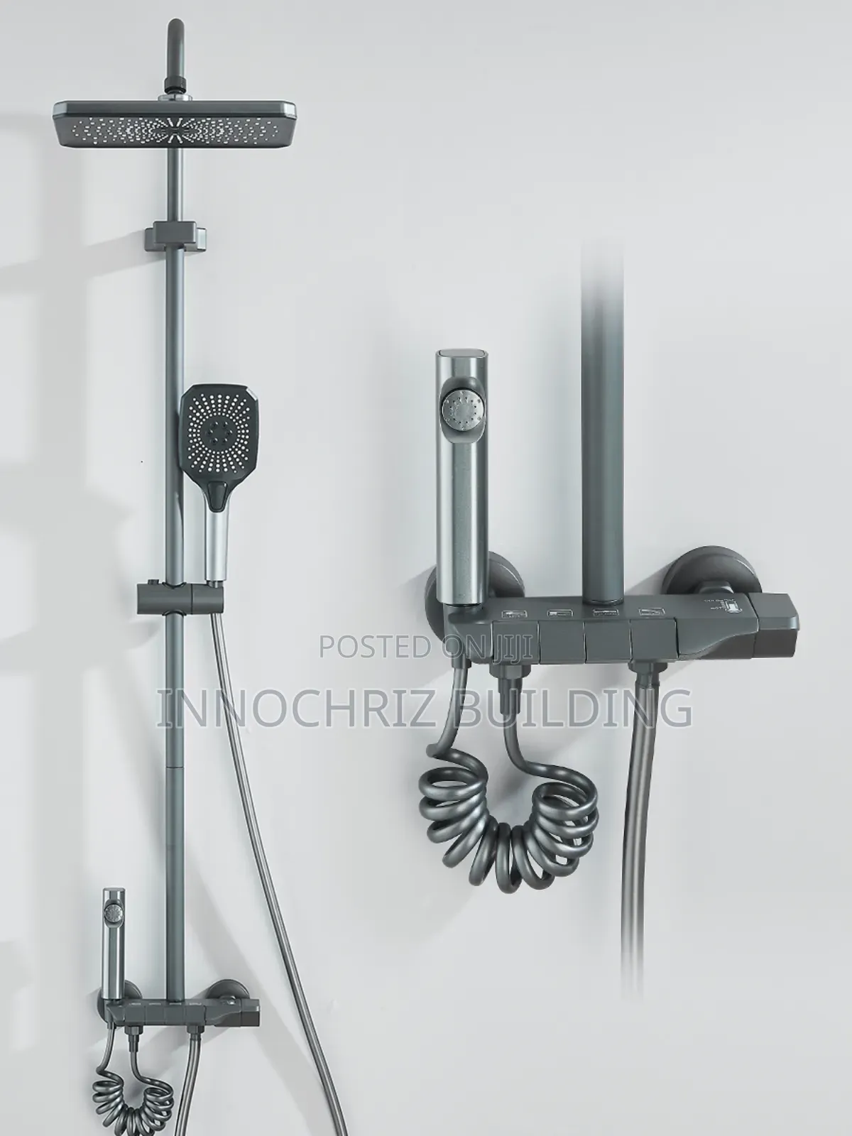Grey Small Piano Shower