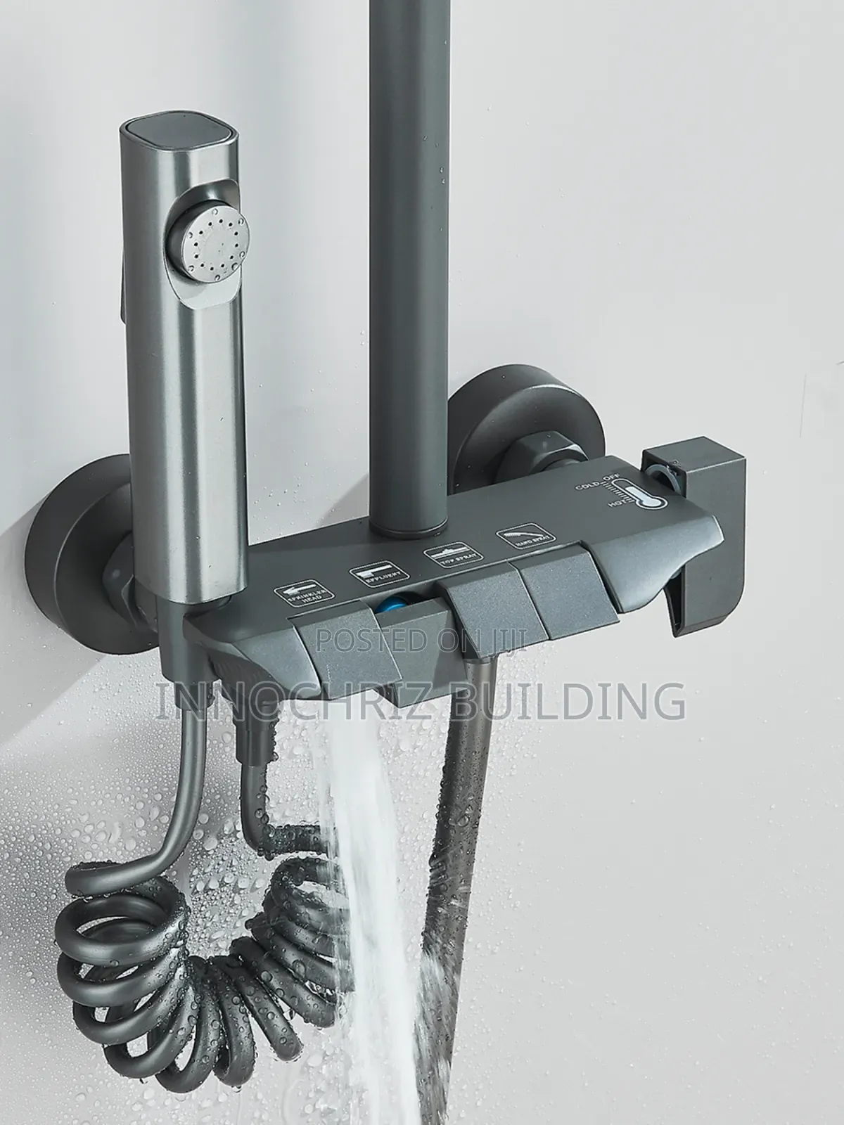 Grey Small Piano Shower