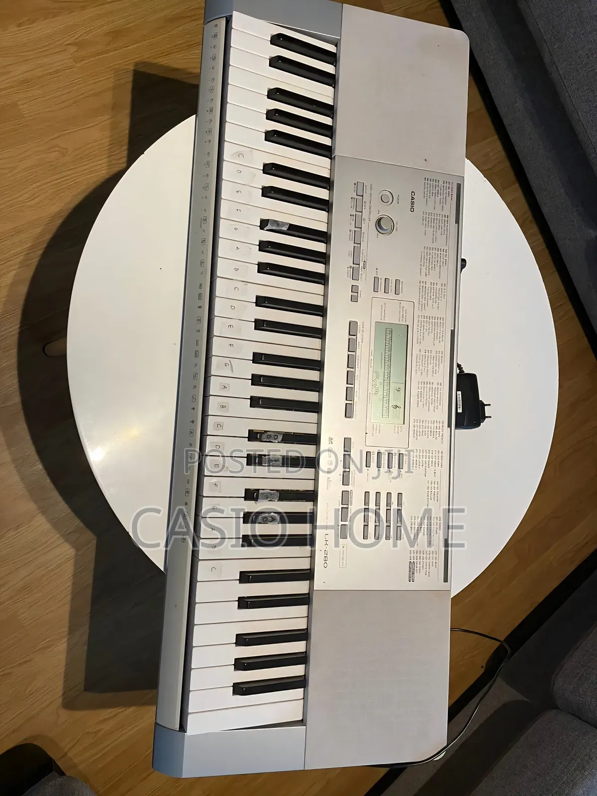 Neat Perfectly Working Casio Lk280 Keyboard Piano With Power Adapter