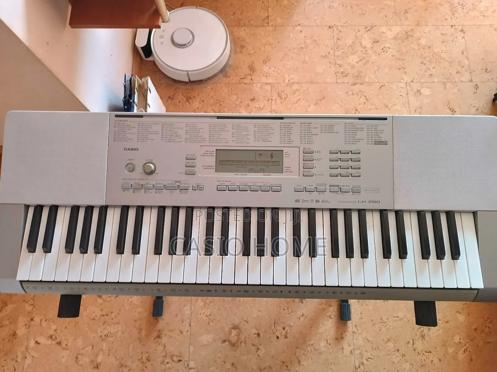 Neat Perfectly Working Casio Lk280 Keyboard Piano With Power Adapter