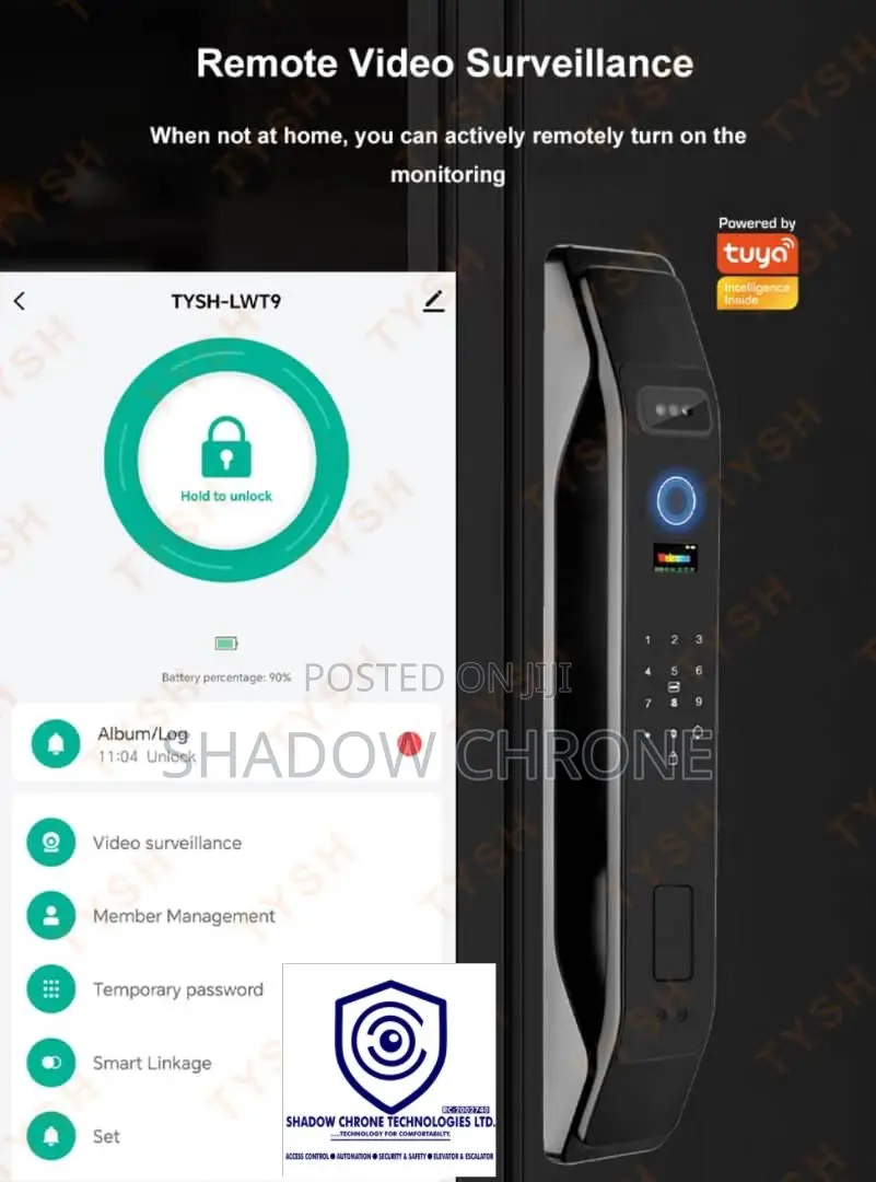 Advanced Digital Door Lock | Face Unlock + App + Video Monitoring