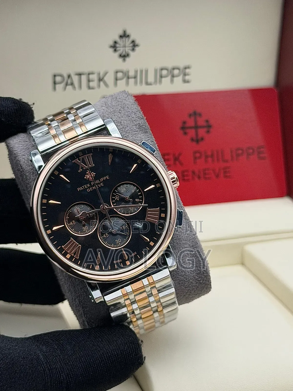 Luxury Men Wristwatch – Patek Philippe Style Chain Watch