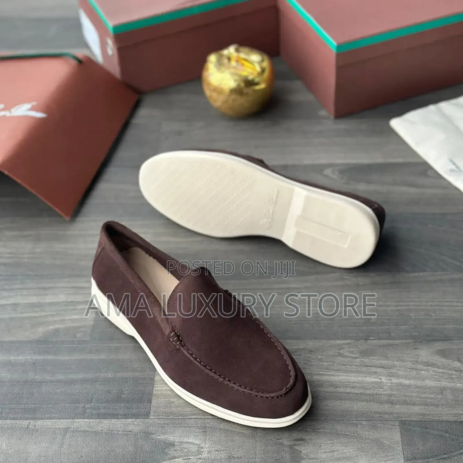 Loro Piano Luxury Suede Men's Designer Loafers Shoes