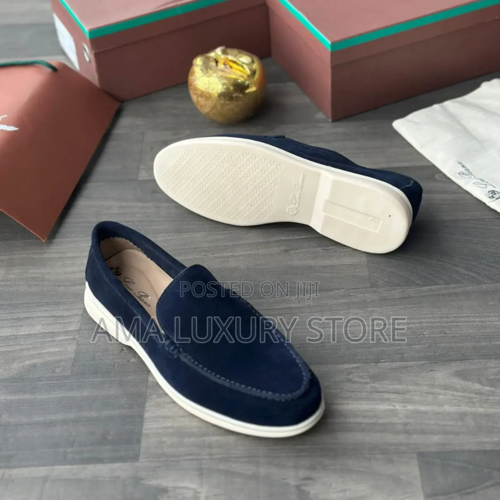 Loro Piano Luxury Suede Men's Designer Loafers Shoes