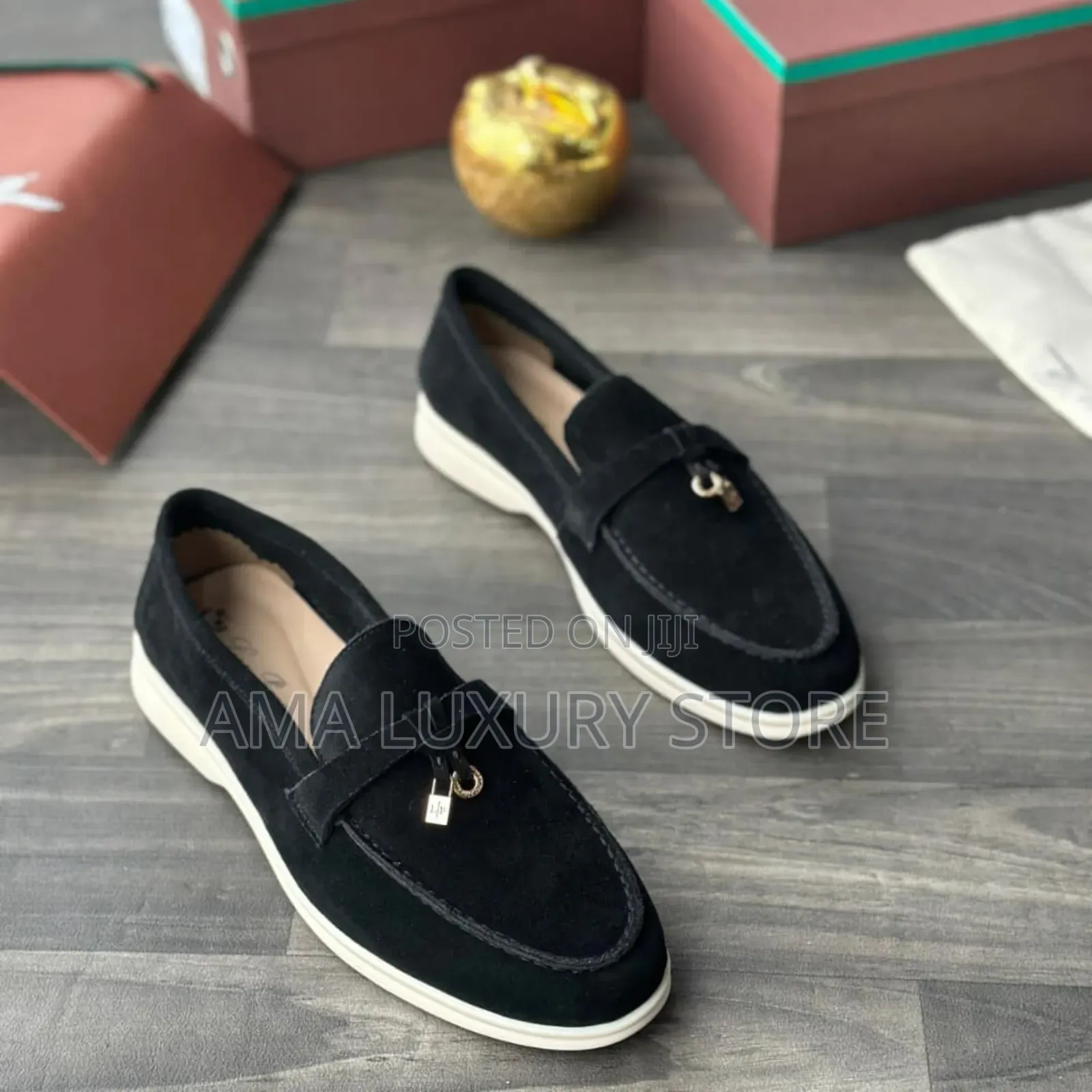 Loro Piano Luxury Suede Men's Designer Loafers Shoes