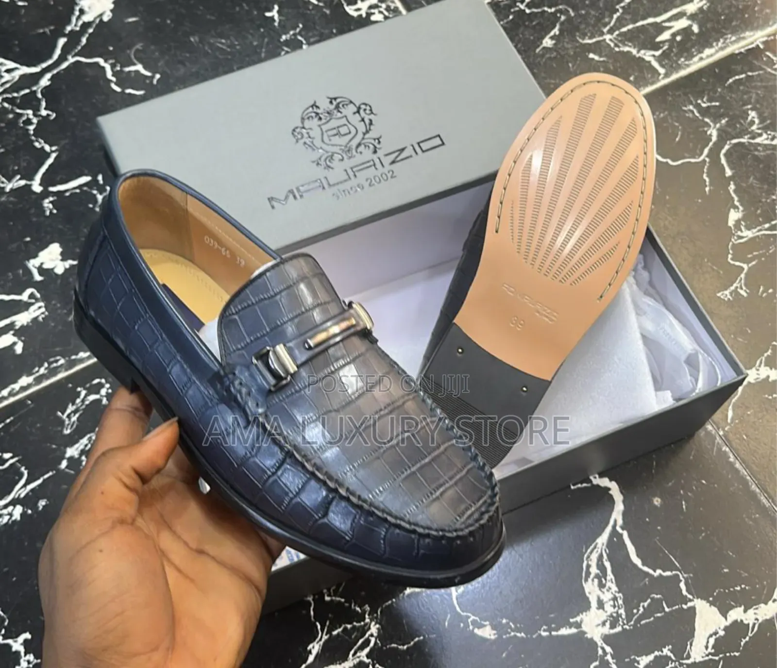 Salvatore Ferragamo/Maurizio Genuine Leather Luxury Men's Shoes