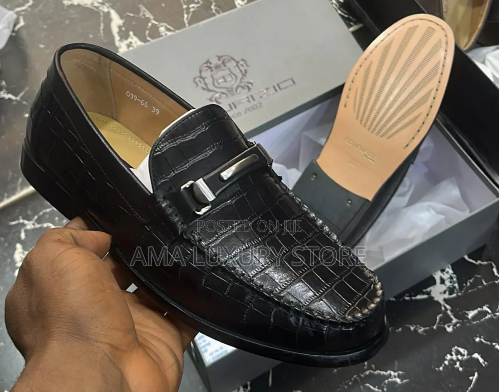 Salvatore Ferragamo/Maurizio Genuine Leather Luxury Men's Shoes