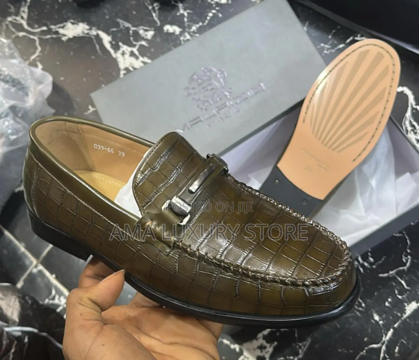 Salvatore Ferragamo/Maurizio Genuine Leather Luxury Men's Shoes