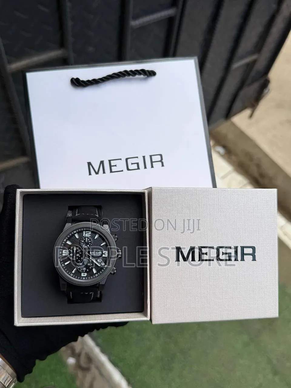 Megir Quality Leather Chronograph Watch