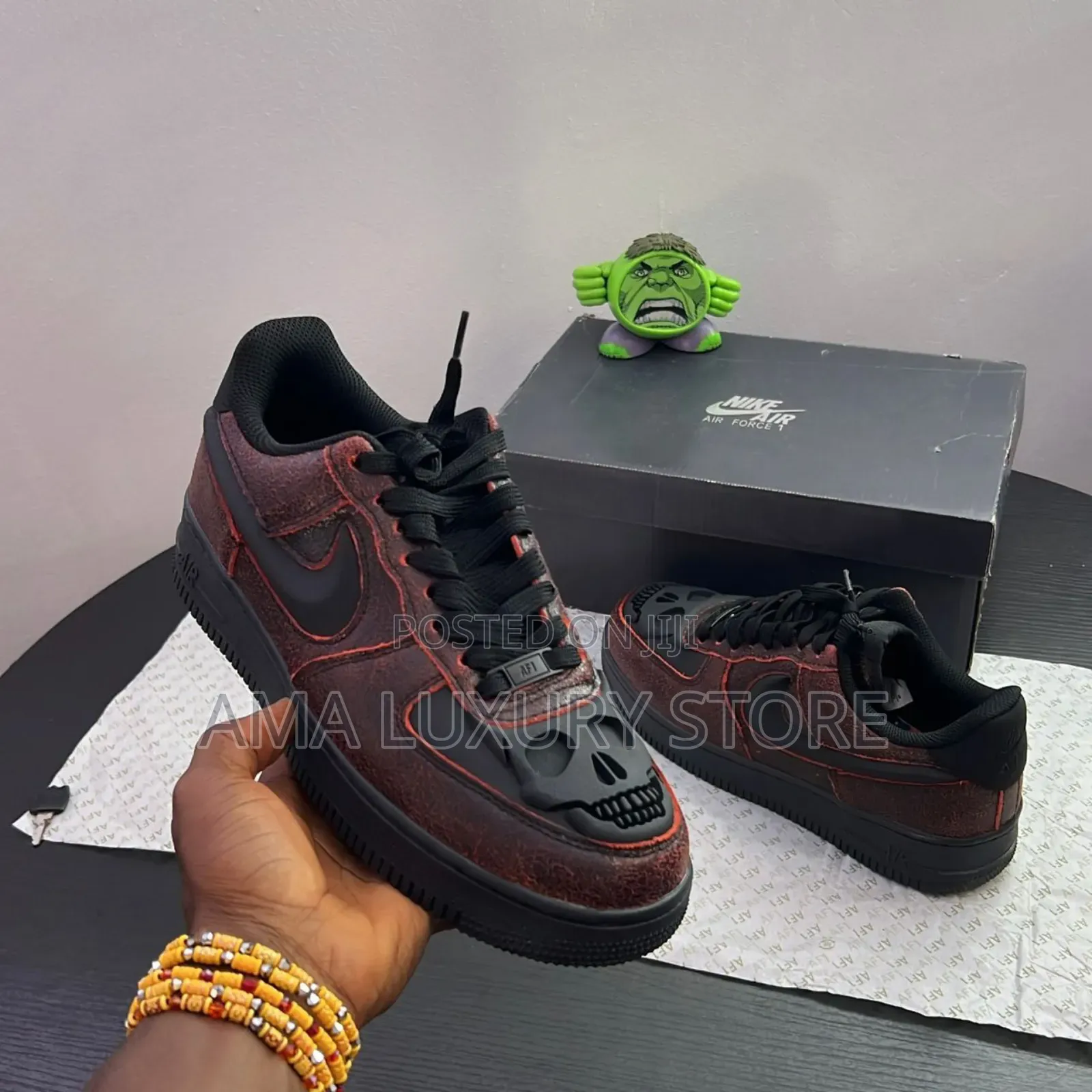Nike Air Force Skull Face Luxury Men's Designer Sneakers