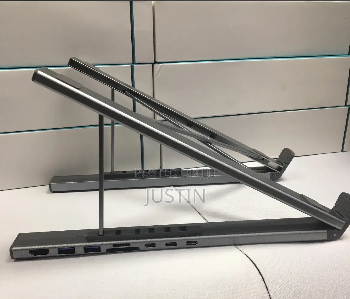 Advanced Laptop Stand With 8in1 Type C Adapter