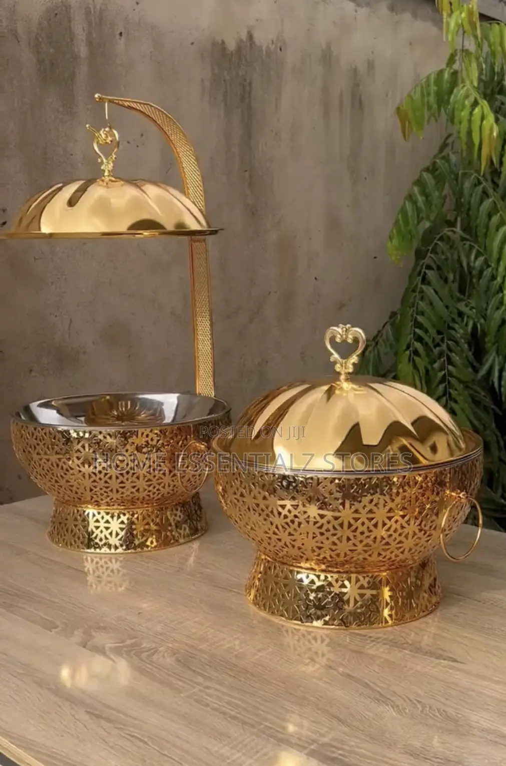 Gold Hanging Chaffing Dish