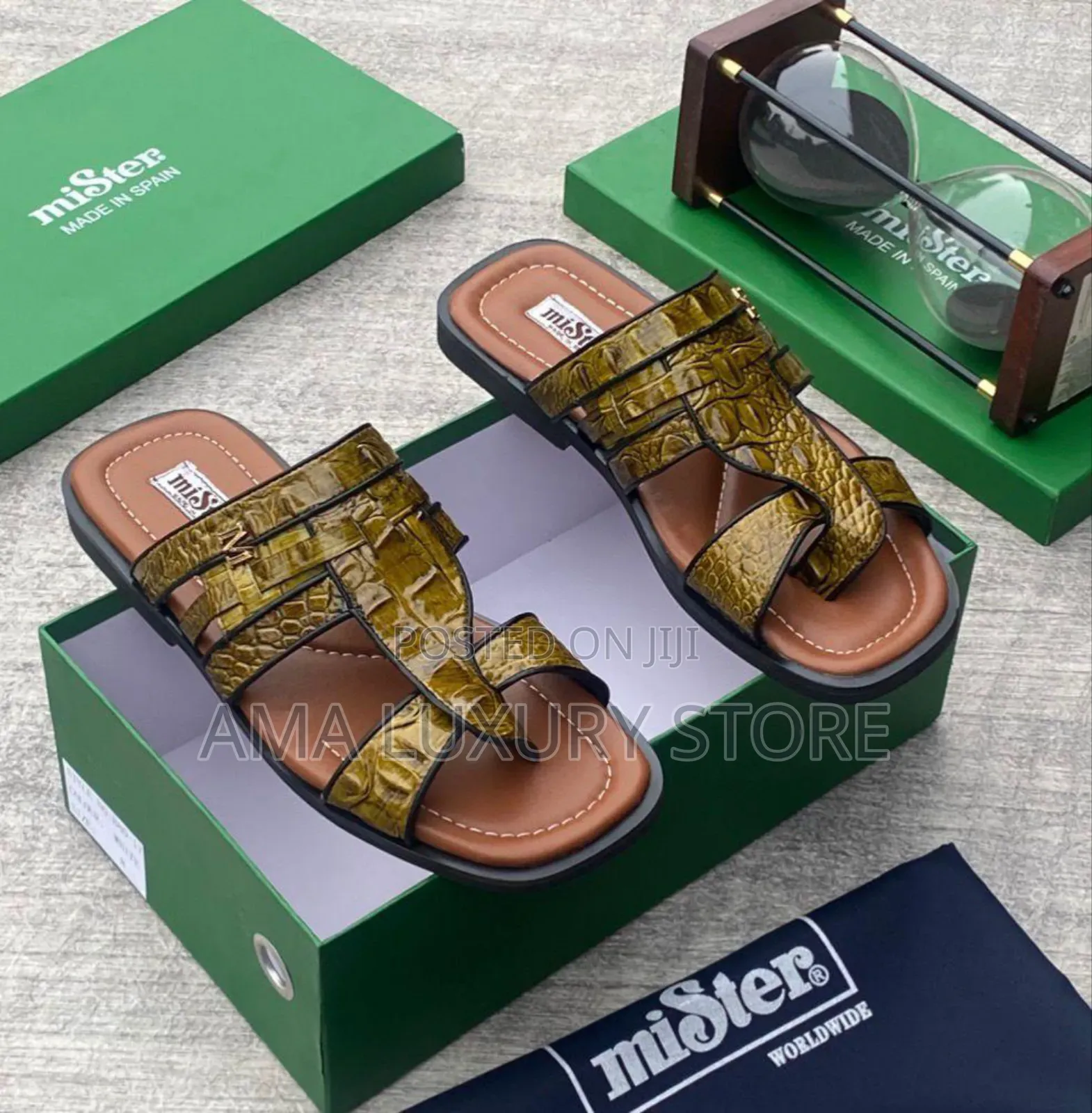 Mister Genuine Leather Luxury Men's Pam Slippers