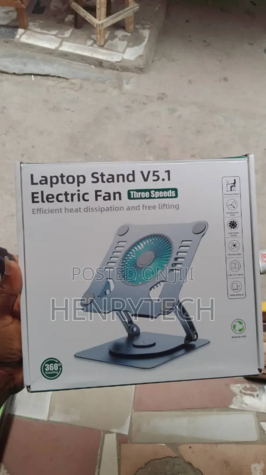 Laptop Stand V5.1 Electric Fan