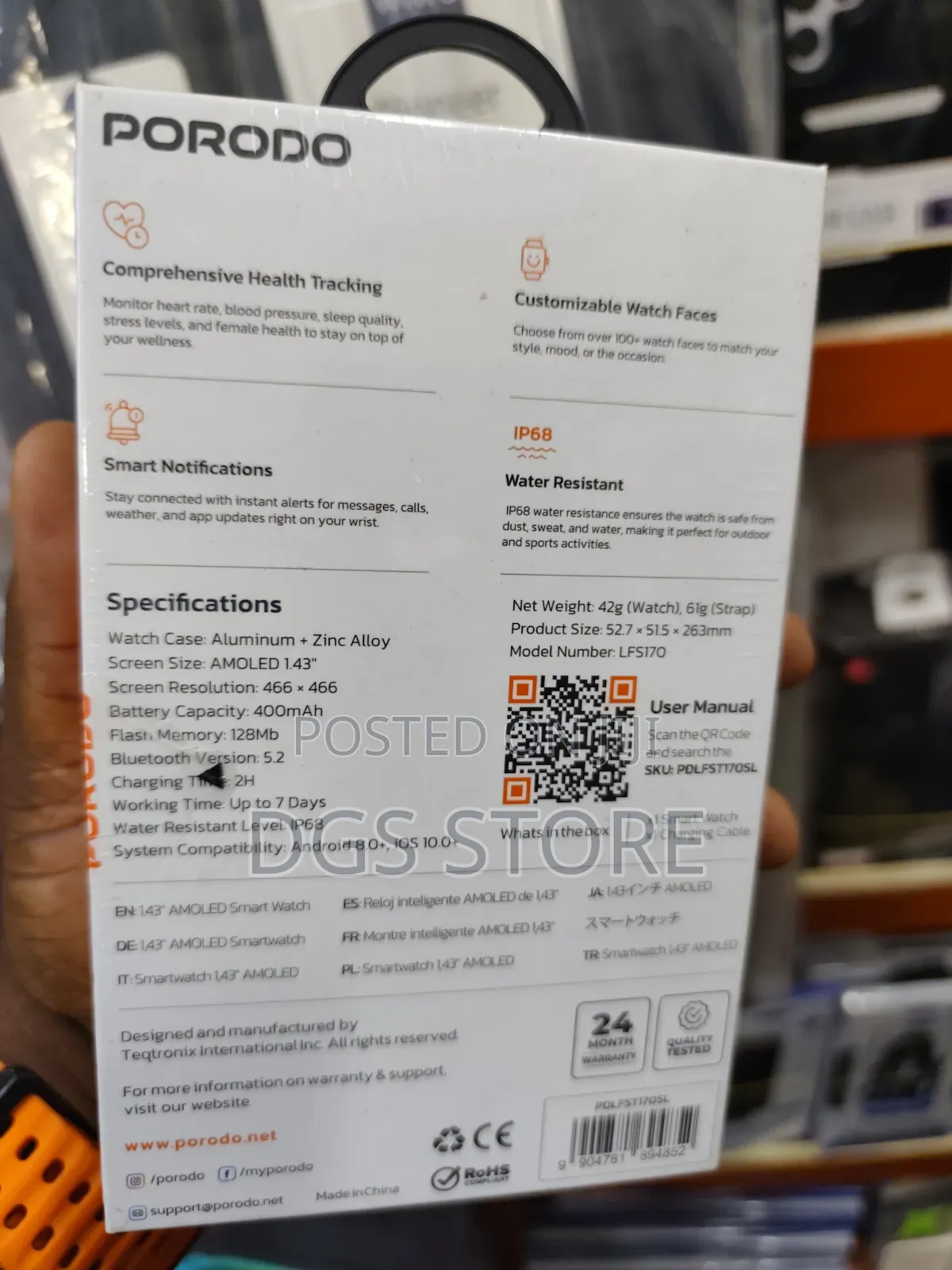 Porodo Fit Pulse Pro Smart Watch