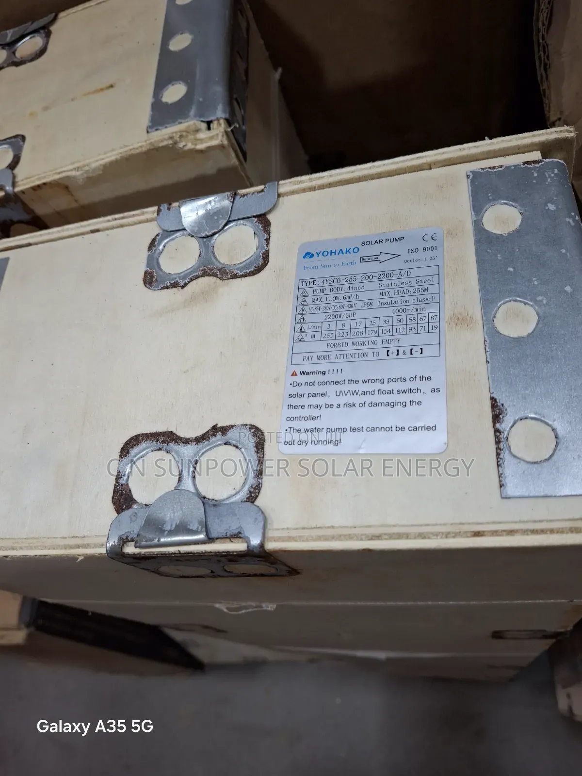 Ac/Dc 3hp Yohako Solar Pumping Machine