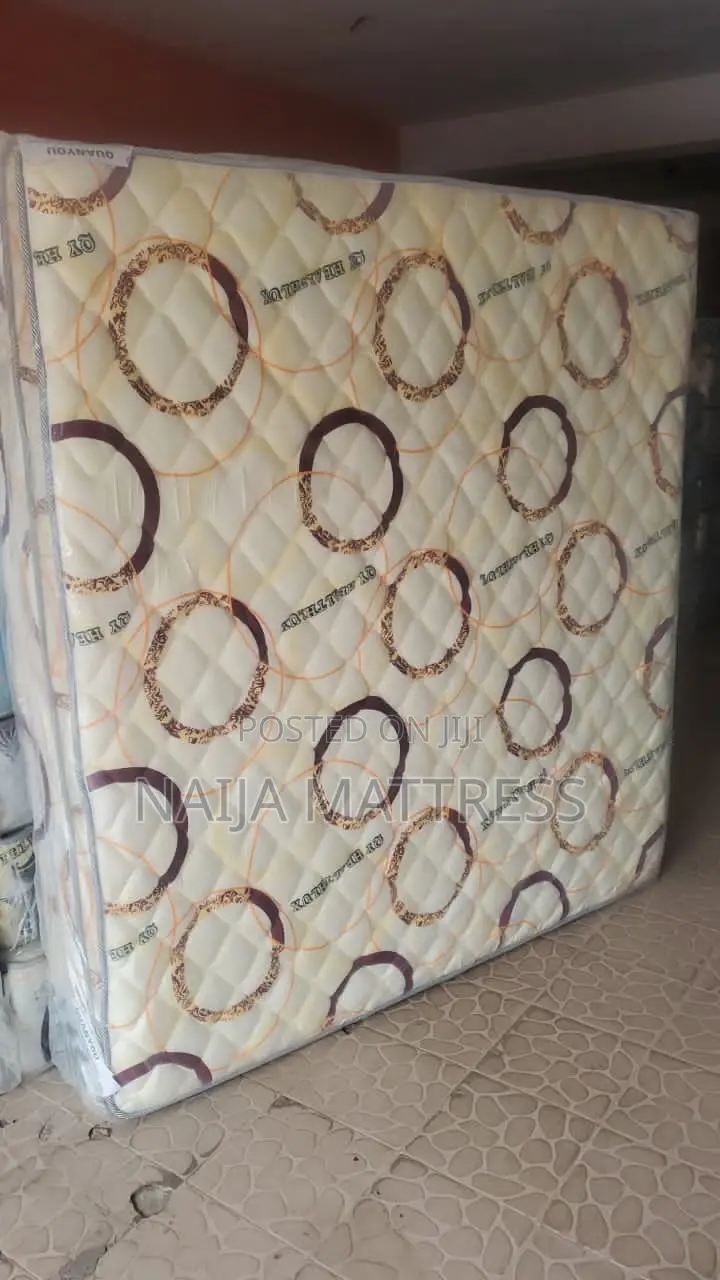Premium 6 by 6 by 12 Semi Orthopaedic Mattress With Topper