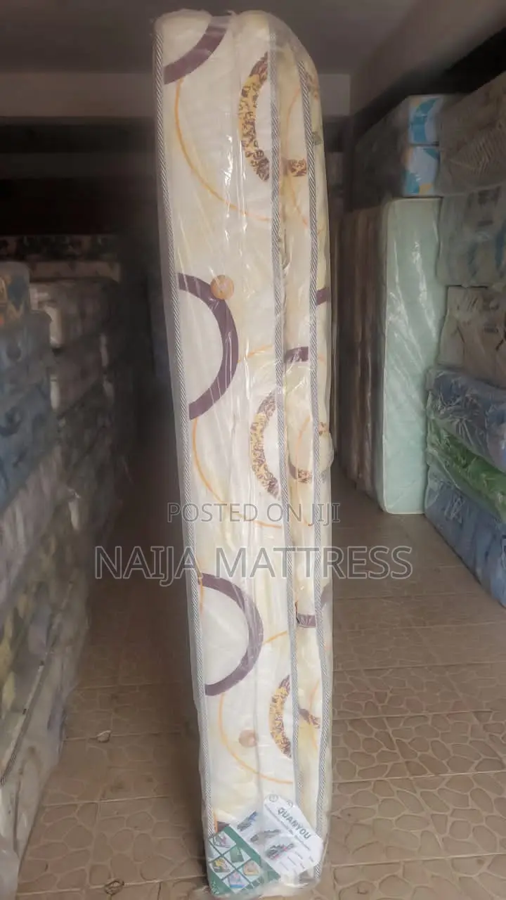 Premium 6 by 6 by 12 Semi Orthopaedic Mattress With Topper