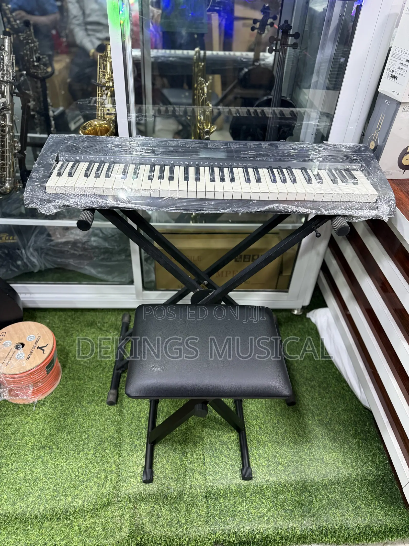 Casio Ctk1150 Keyboard Package With Keyboard Stand and Key Board Seat