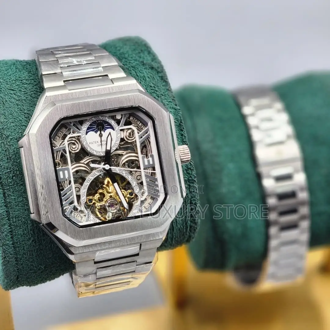 Patek Philippe Quality Luxury Men Chain Strap Chronograph Wristwatch