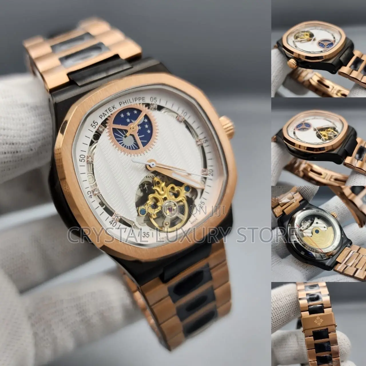 Patek Philippe Quality Luxury Men Automatic Engine Wristwatch
