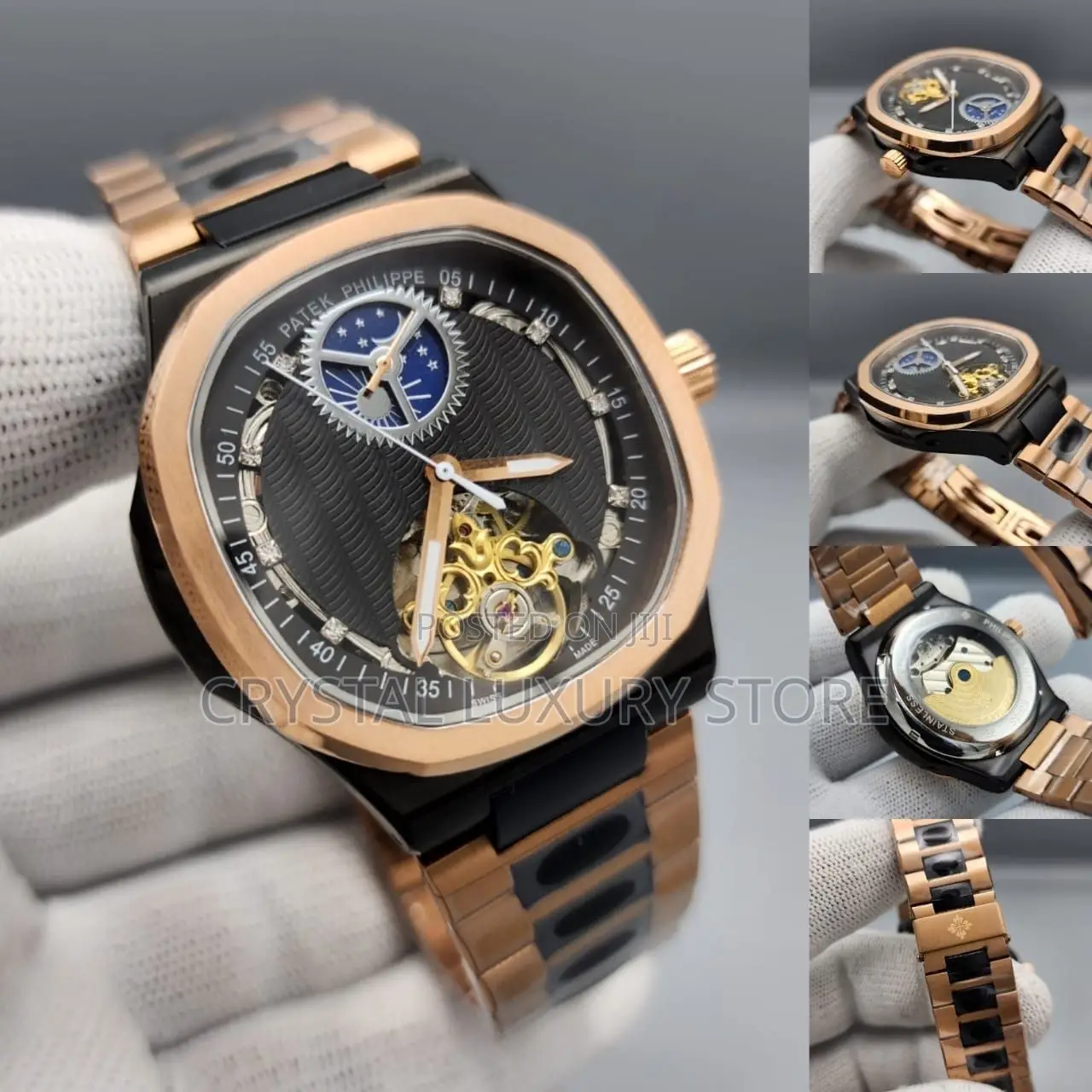 Patek Philippe Quality Luxury Men Automatic Engine Wristwatch