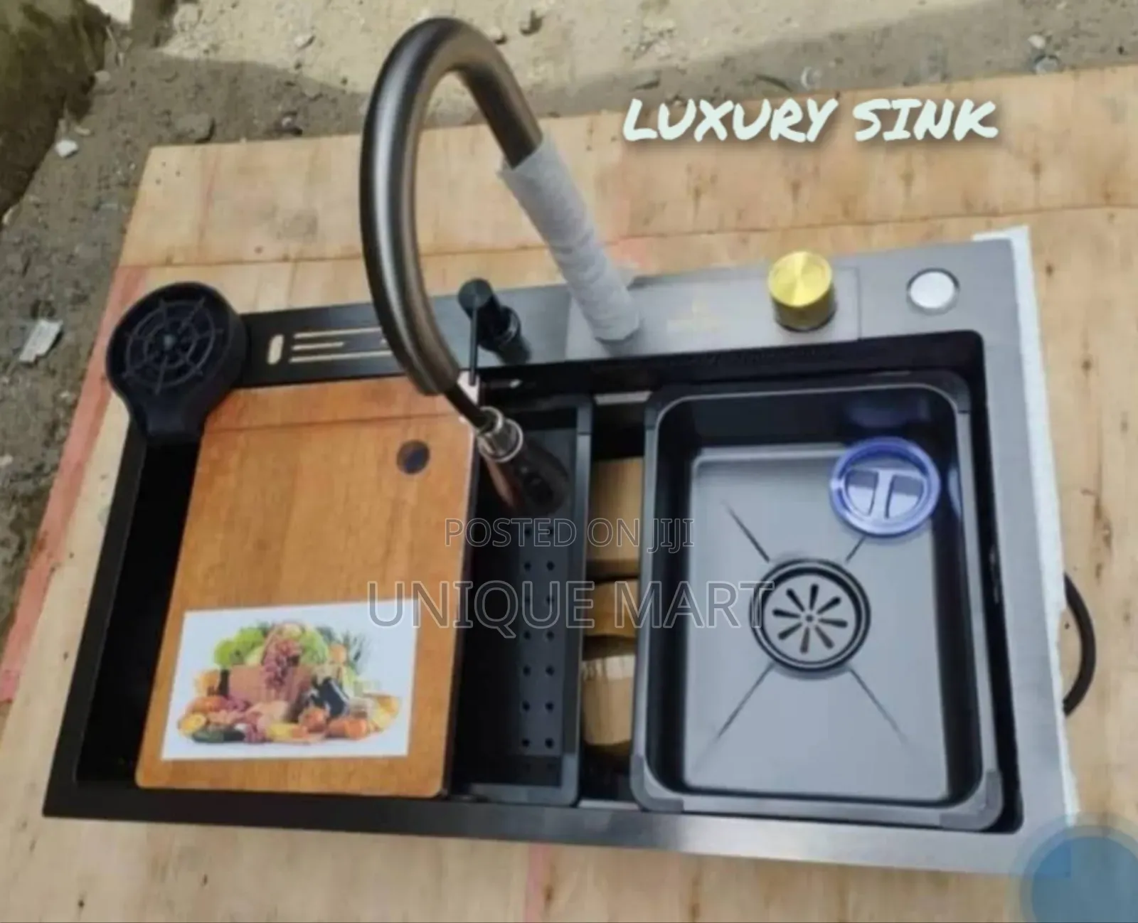 Luxury Kitchen Sink With Taps, Chopping Boards and Other Accessories
