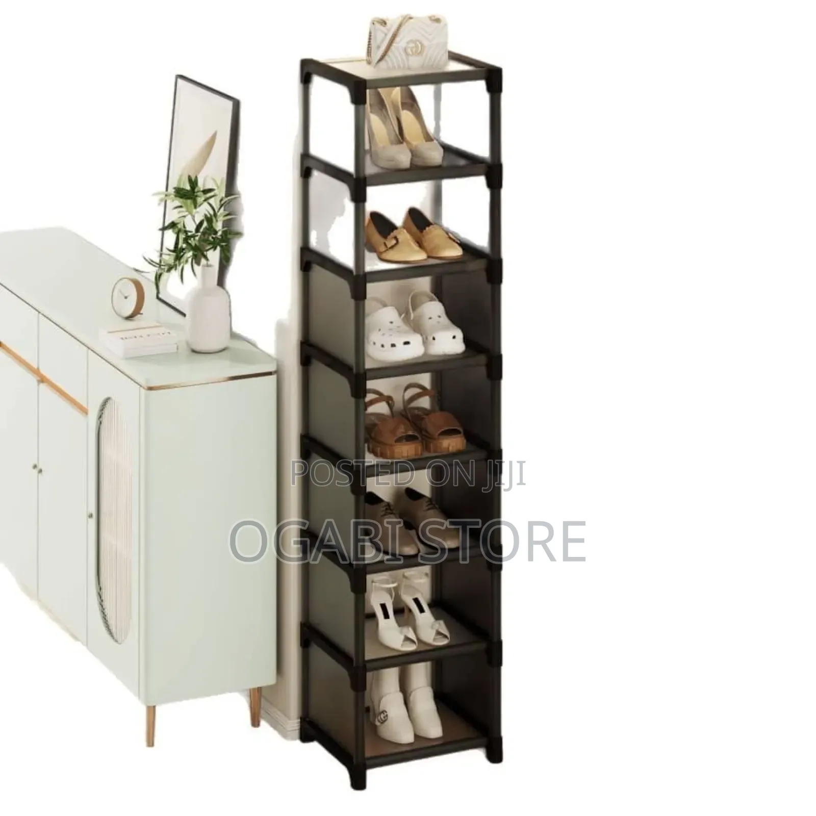 Slim Stack 7 Layers Shoe Rack – Space-saving Stylish Shoe Organizer