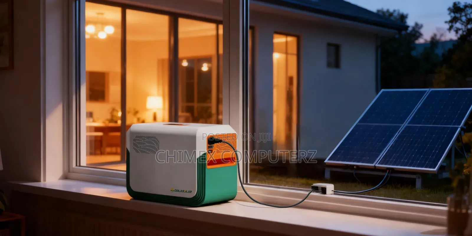 Cola Solar 3600 Solar Generator 1200 Ac Output 3600wh Lithium Battery