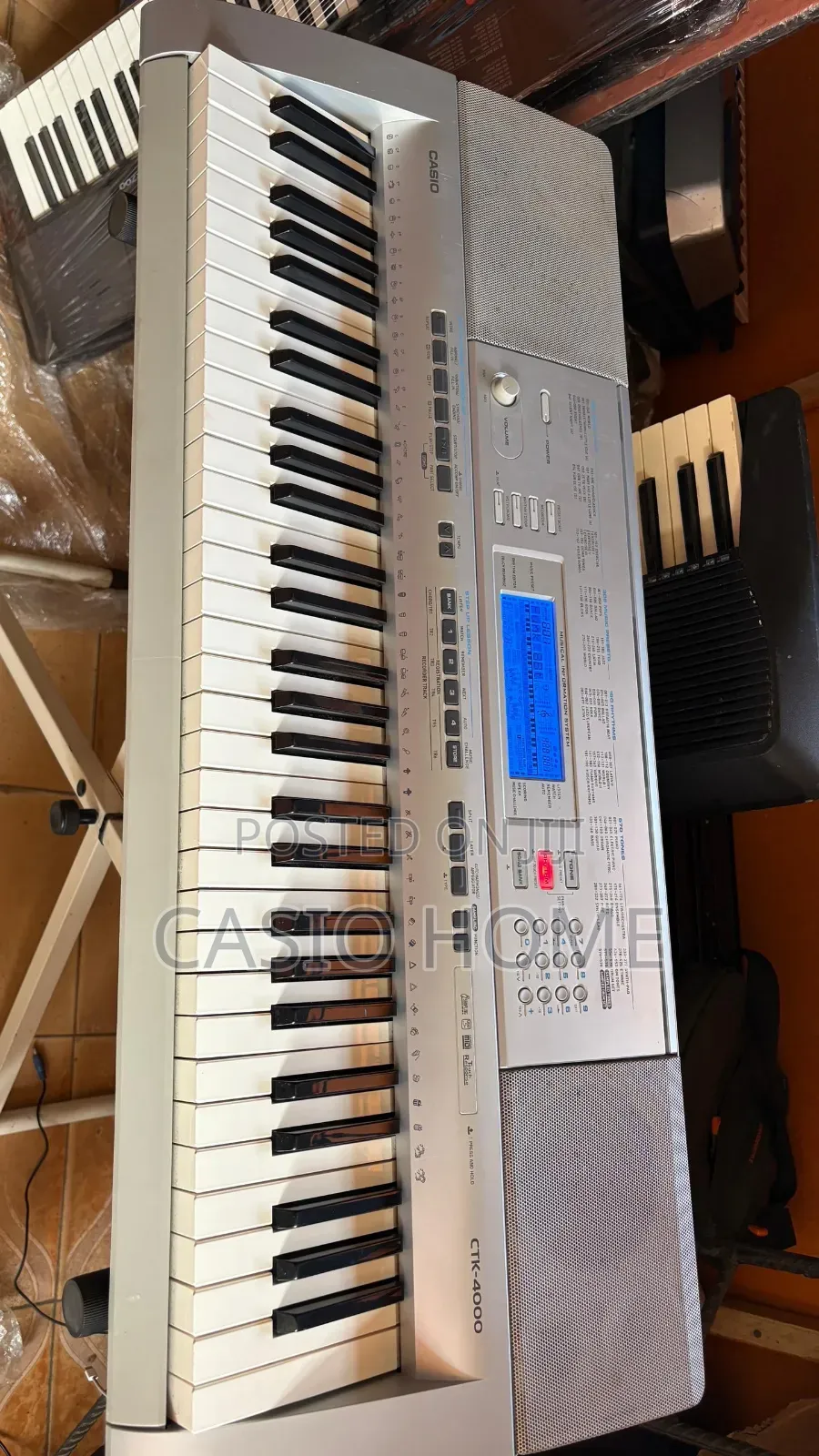 Neat Working Premium Casio Ctk4000 Keyboard Piano With Adapter