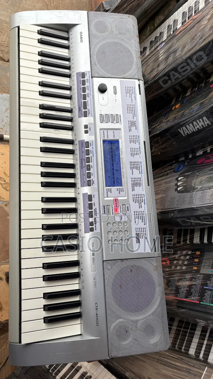 Neat Working Premium Casio Ctk4000 Keyboard Piano With Adapter