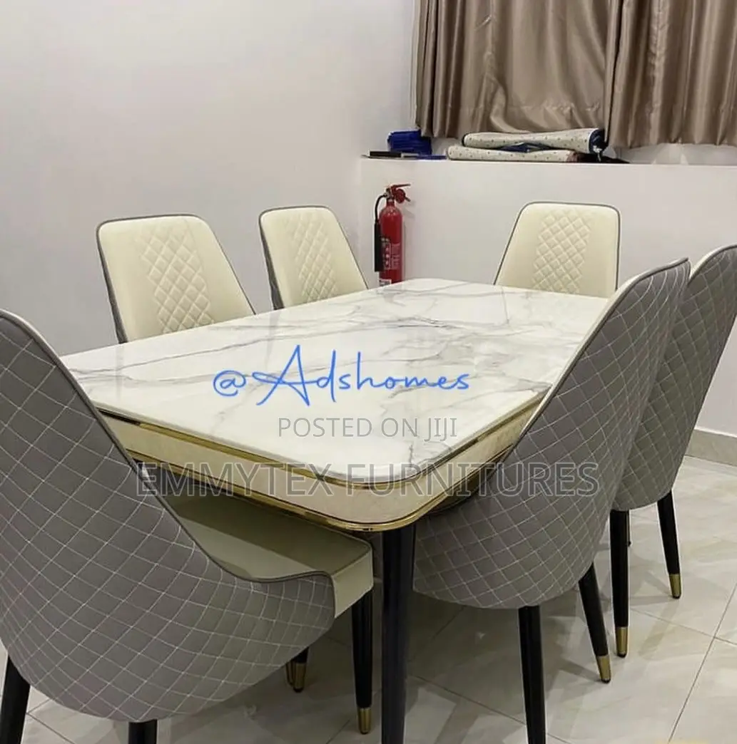 Elegant by 6 Chairs Dinning Table