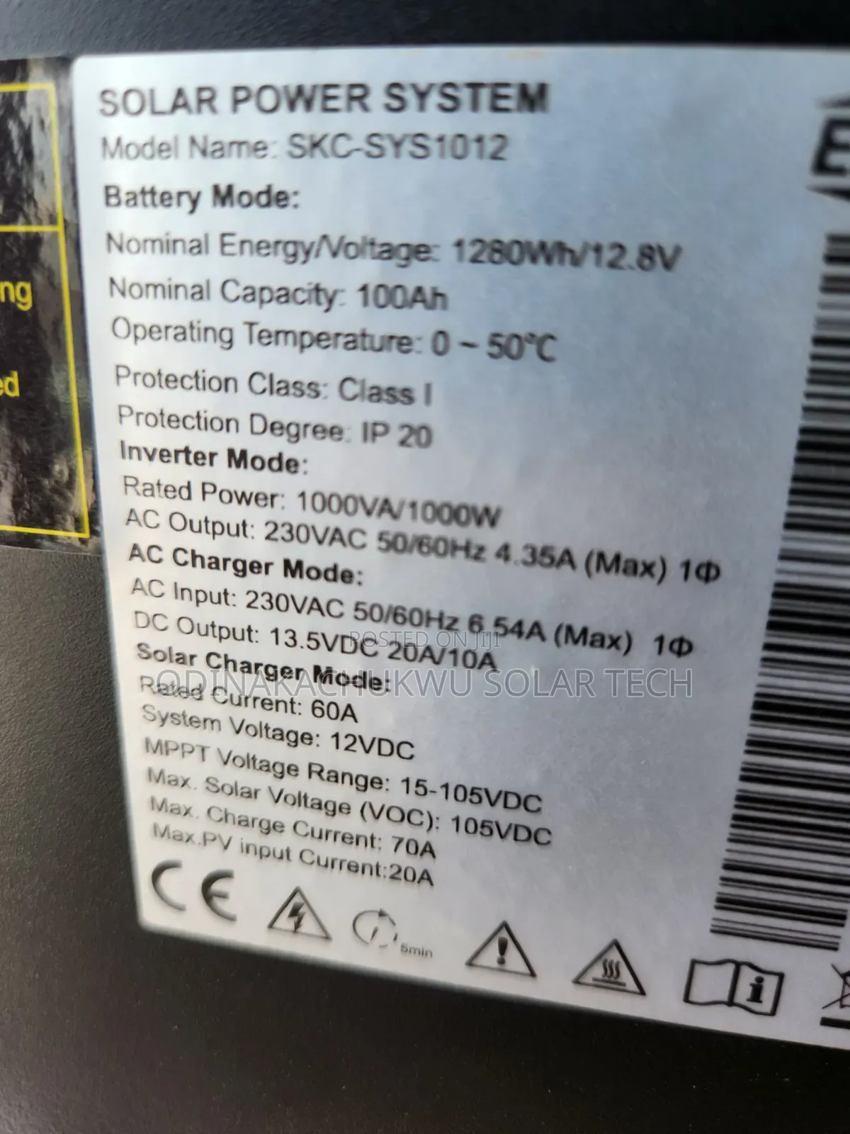 1000w 1kwh Erisco Solar Generator