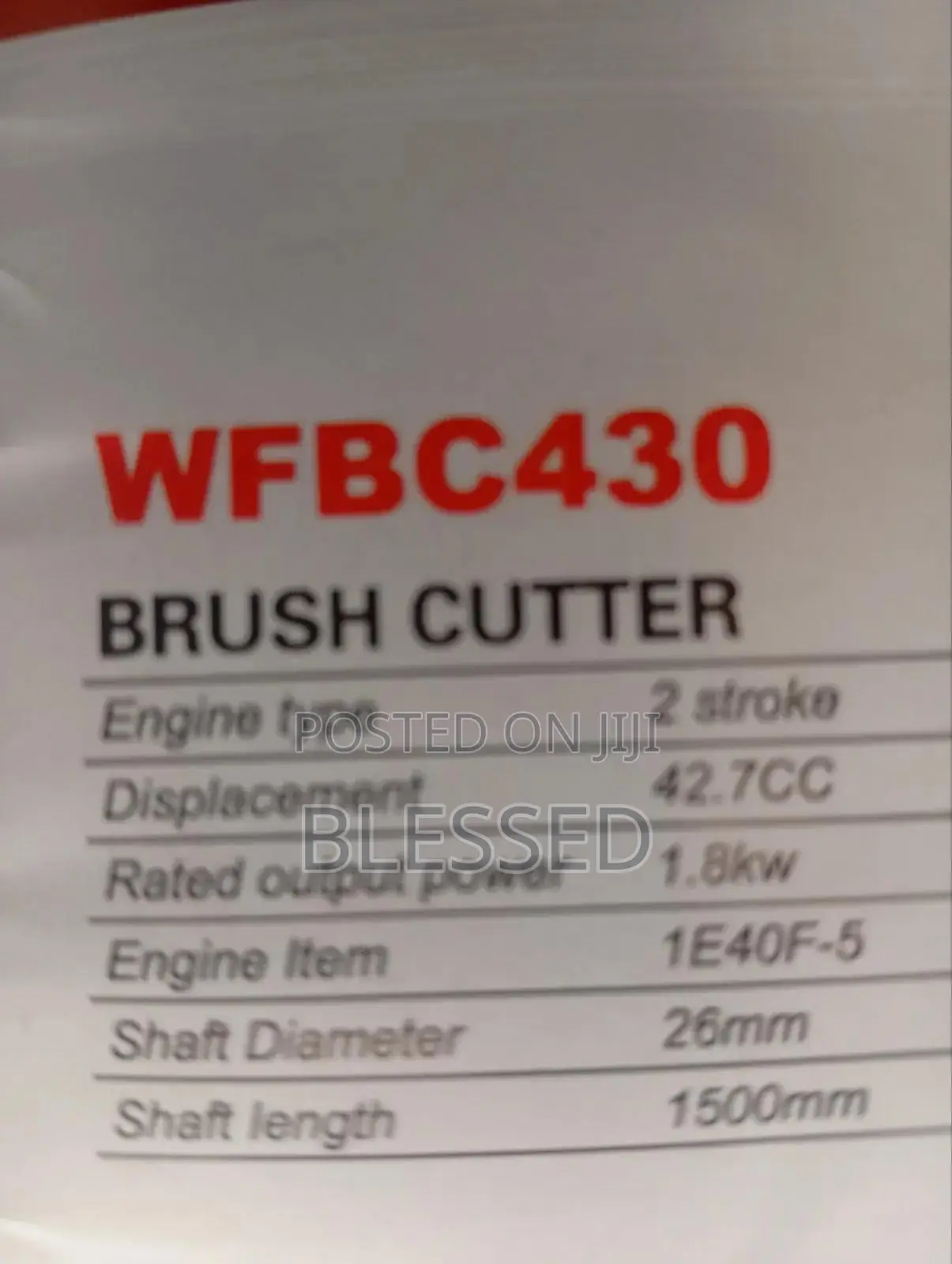 Wfbc430 Brush Cutter