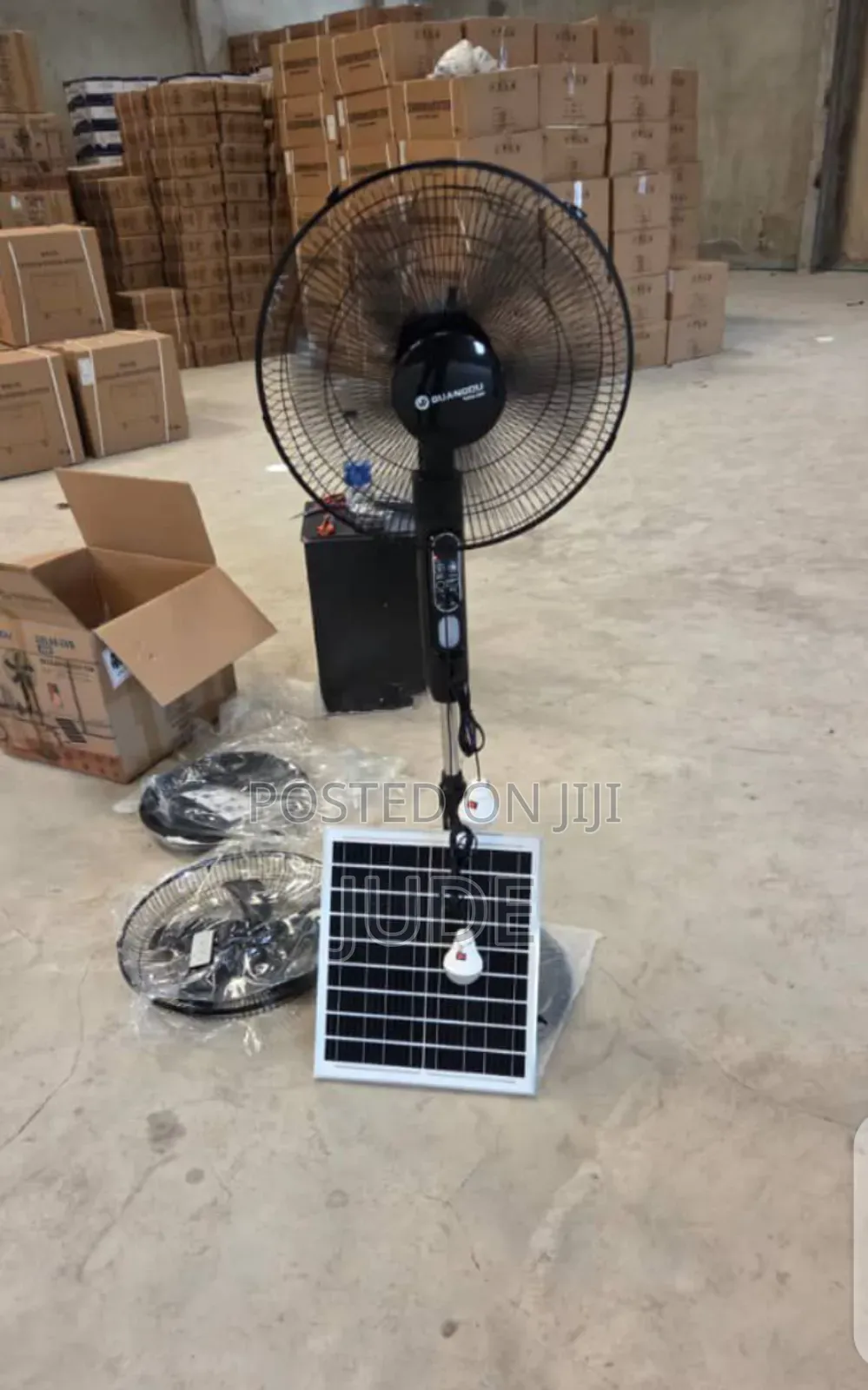 Solar/ Electric Rechargeable Fan