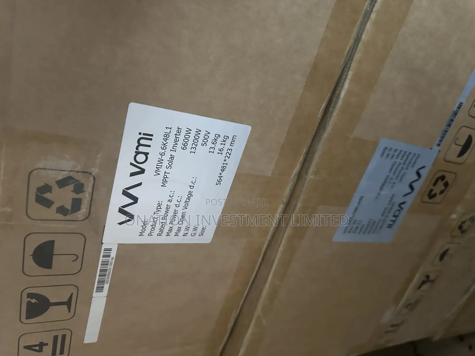 Vami 6.6kva 24v Hybrid Inverter – 13,200w Pv Input