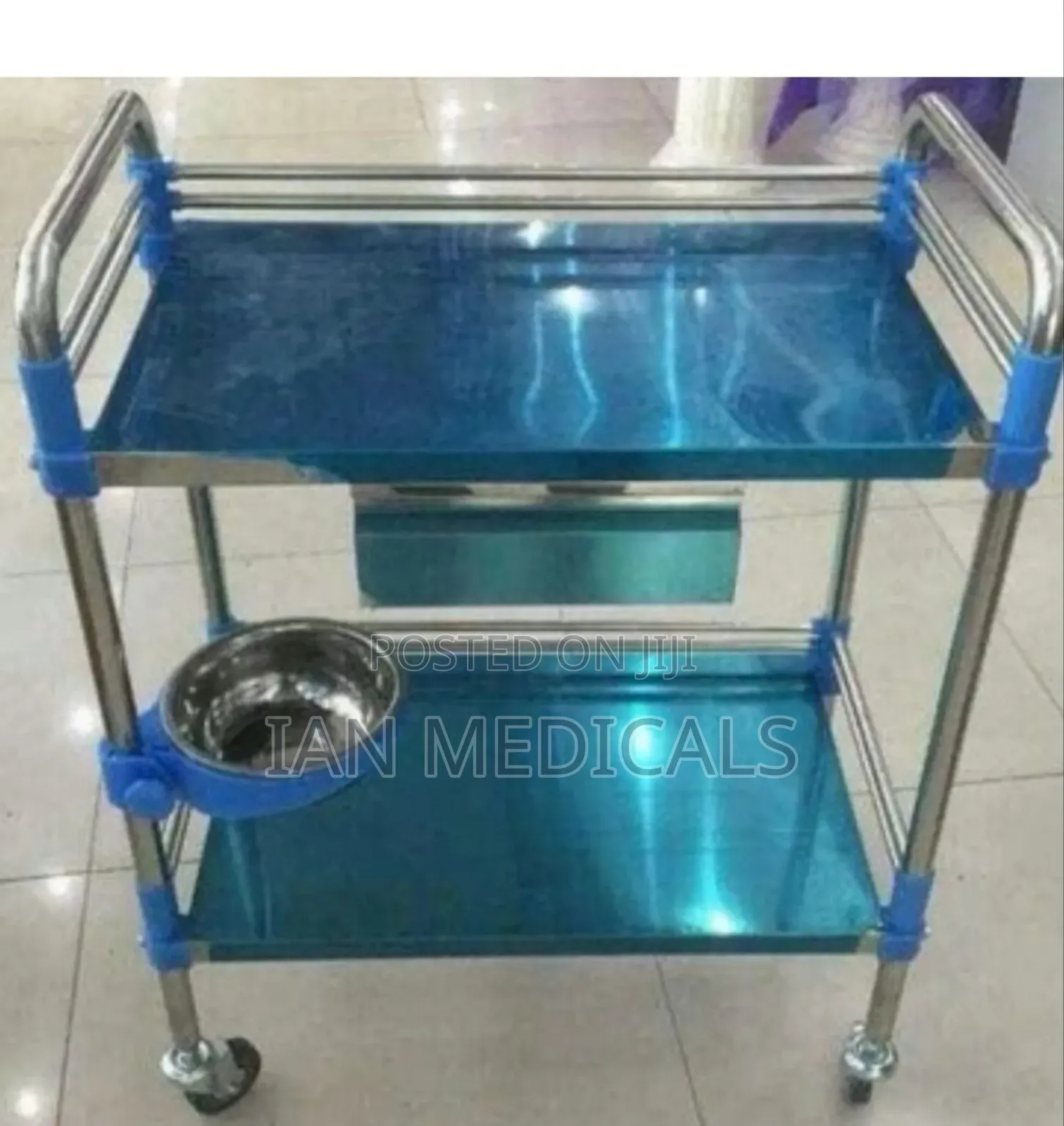 Stainless Steel Medical Trolley