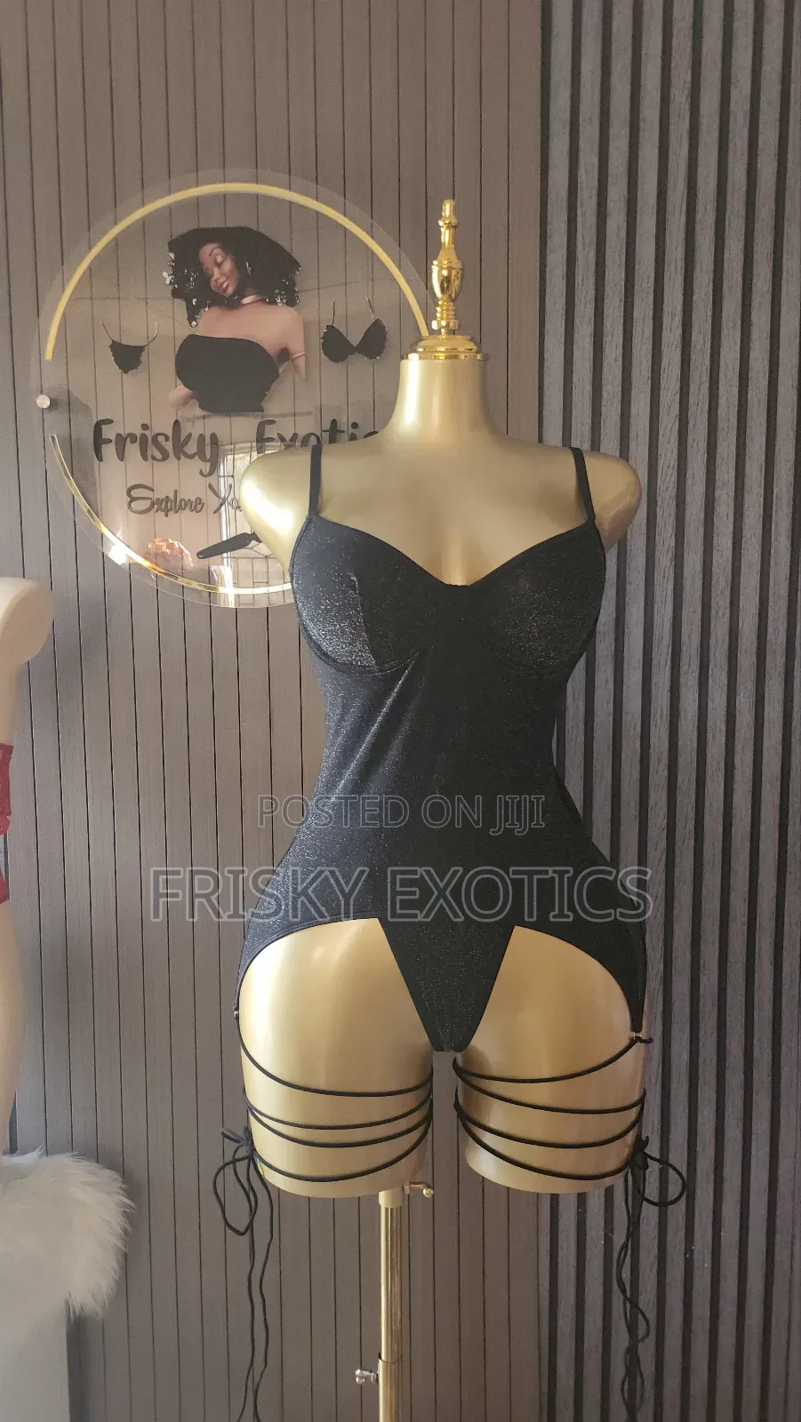 2pcs Amaya Lingerie Set With Thigh Strap