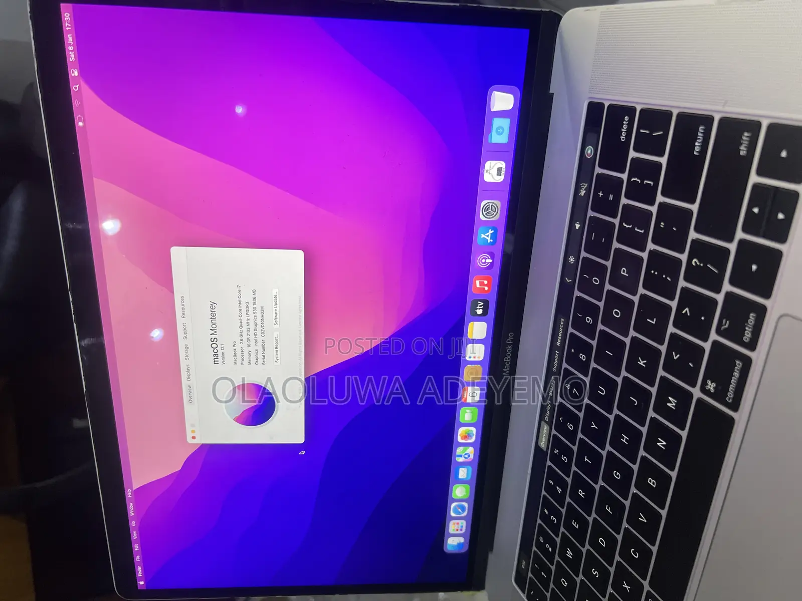 Laptop Apple MacBook 2016 16GB Intel Core i7 SSD 256GB