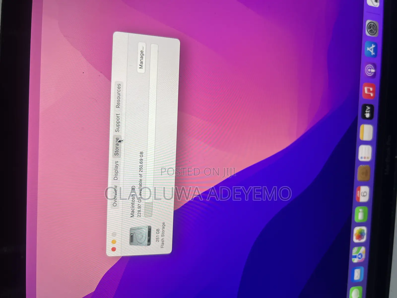 Laptop Apple MacBook 2016 16GB Intel Core i7 SSD 256GB