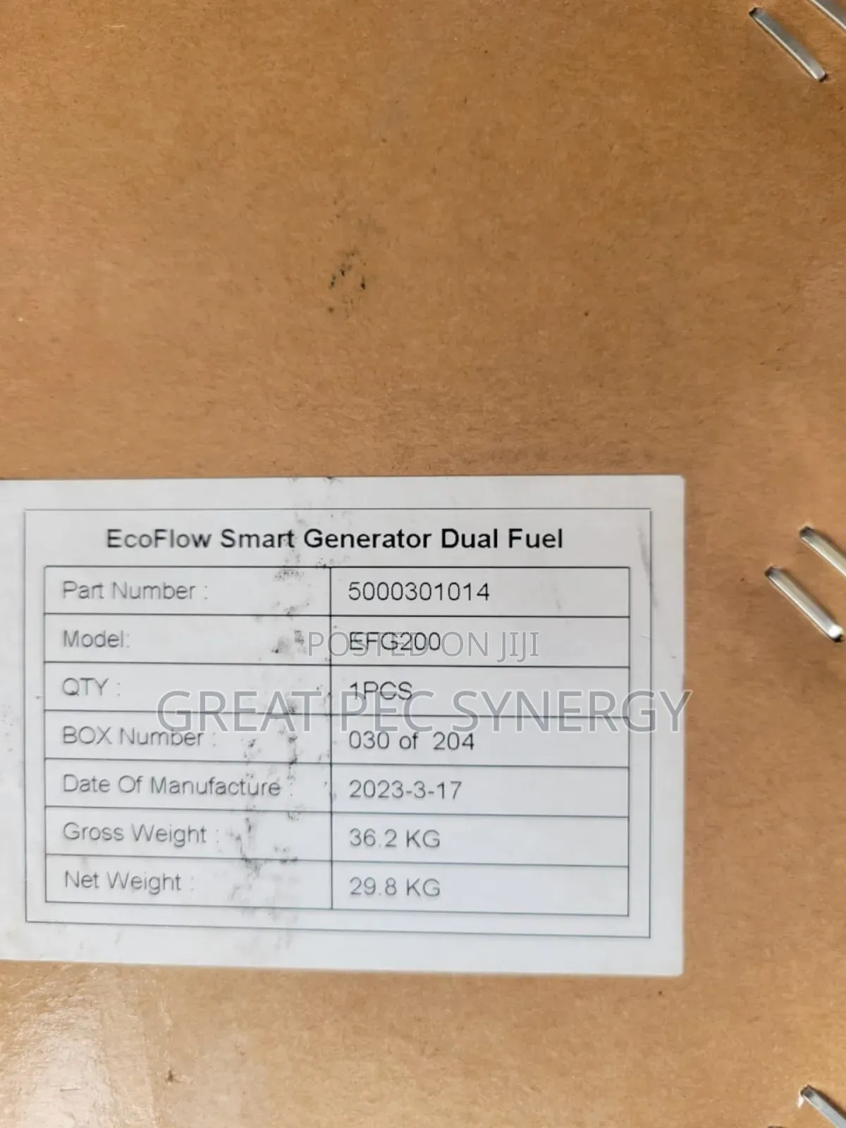 Ecoflow Smart Generator Dual Fuel - Efg 200