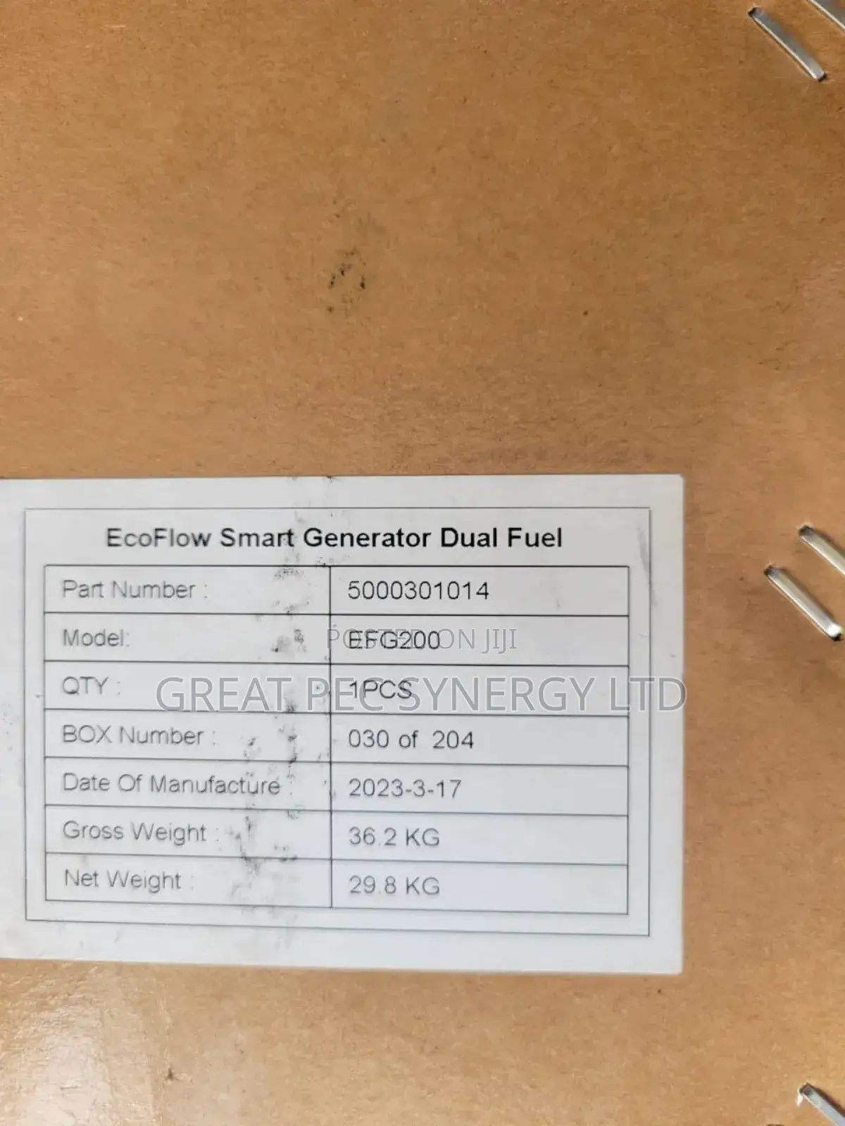 Ecoflow Smart Generator Dual Fuel - Efg 200