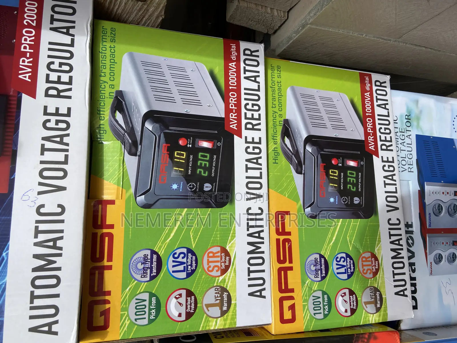 Qasa Avr-Pro 1000va Digital Automatic Voltage Regulator