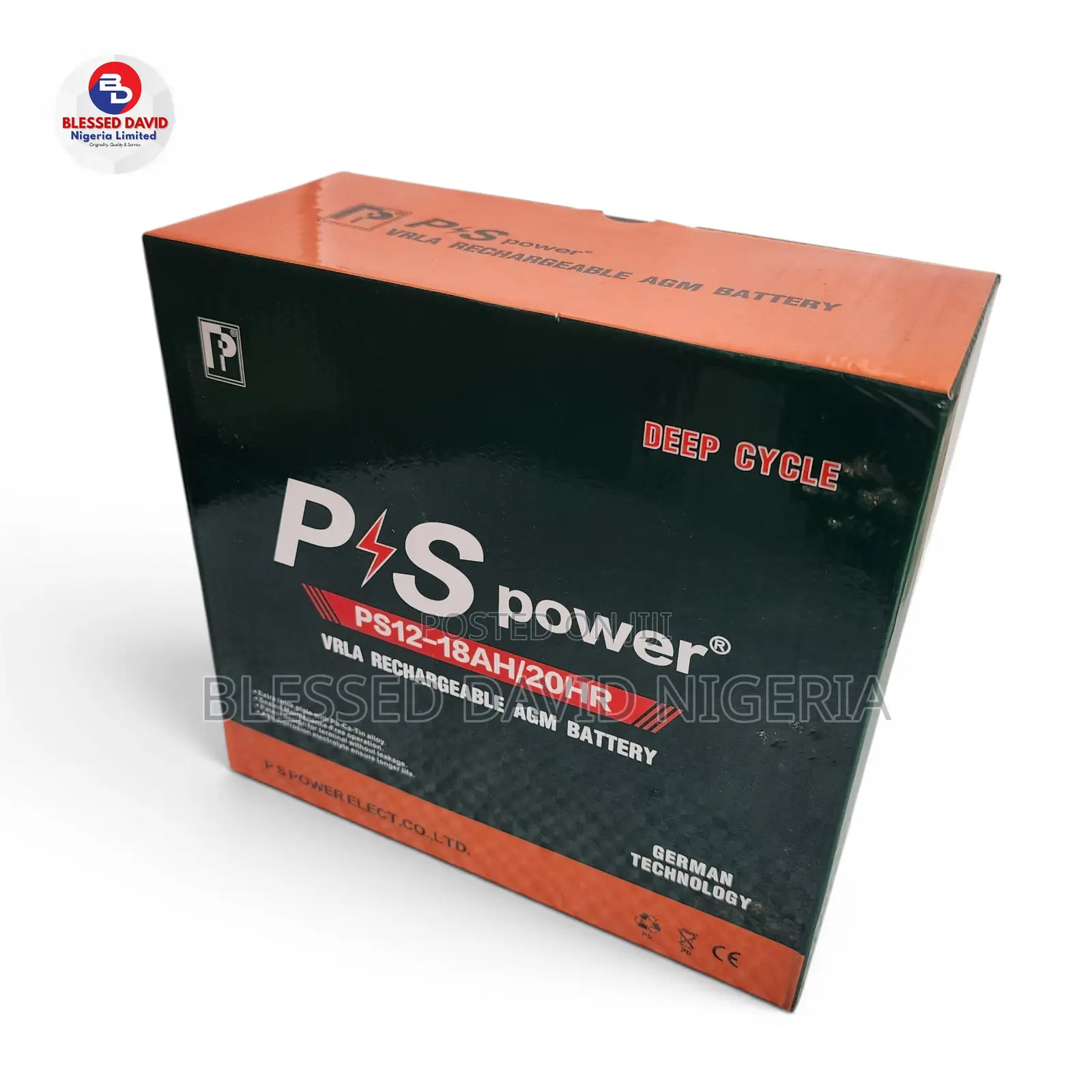 Ps Power 12v 18ah Replacement Battery Ps12-18ah/20hr